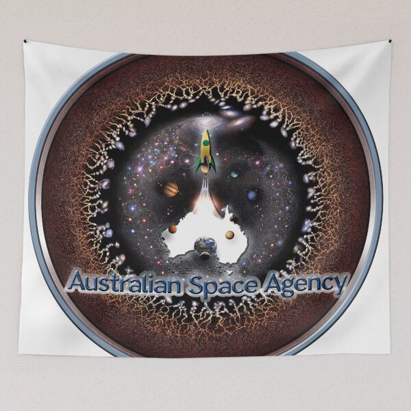Artikelvorschau, Logo der australischen Raumfahrtbehörde mit dem Universum! entworfen und verkauft von Pablo Carlos Budassi.