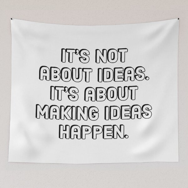 Item preview, Entrepreneur Quotes - It’s not about ideas. It’s about making ideas happen. designed and sold by Inspirationmotivation.