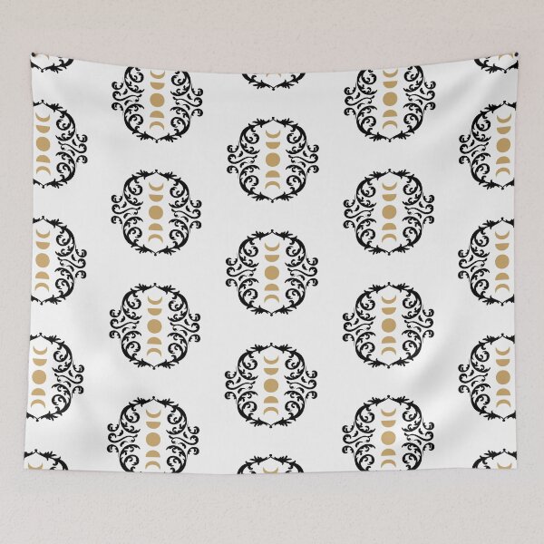 Item preview, Lunar Witch Moon Phases White Background designed and sold by marymulberry.