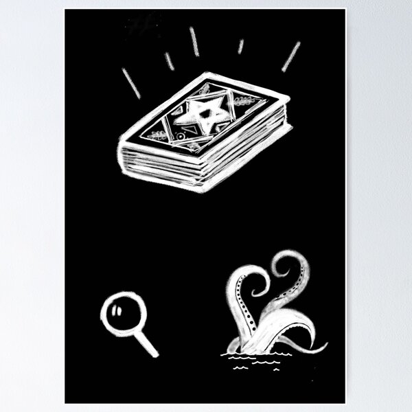 Item preview, The necronomicon hides something great inside, dare to investigate it designed and sold by Isabel Mónica García González.