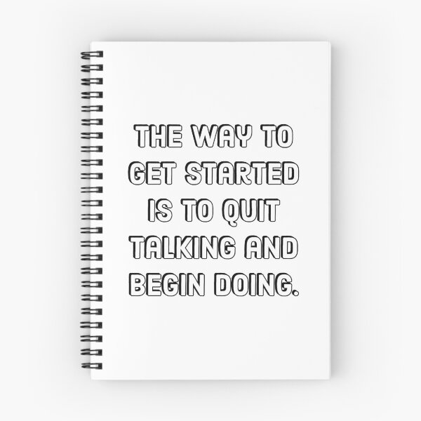 Item preview, Hustle quotes - The way to get started is to quit talking and begin doing. designed and sold by Inspirationmotivation.