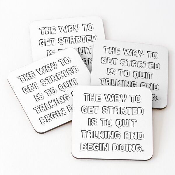 Item preview, Hustle quotes - The way to get started is to quit talking and begin doing. designed and sold by Inspirationmotivation.