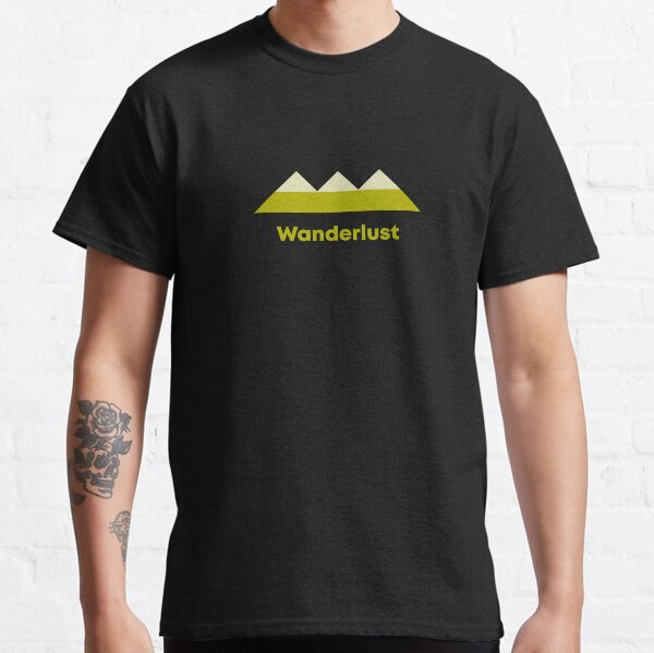 Modern geometric minimalist typography - Wanderlust Classic T-Shirt