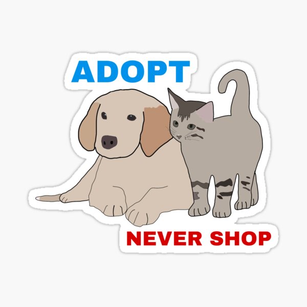 Artikel-Vorschau von Adoptieren Sie nicht einkaufen, designt und verkauft von trendstixkers.