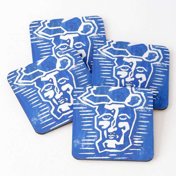Item preview, Blue faced #1. designed and sold by Frankie Doodles!.