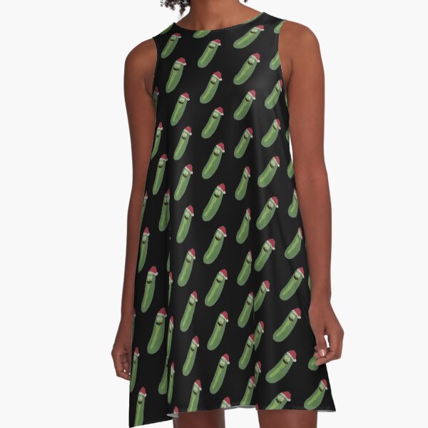 I'm a Christmas pickle Morty!!! (Rick & Morty) A-Line Dress