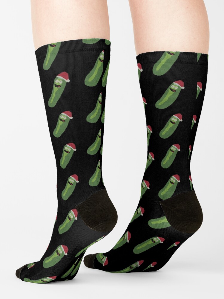 Alternate view of I'm a Christmas pickle Morty!!! (Rick & Morty) Socks