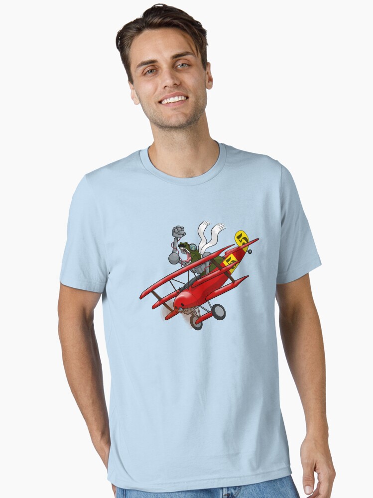 Thumbnail 2 of 7, Essential T-Shirt, Bertrum, the Gentleman T-Rex as "THE REX BARON" designed and sold by TheRandomFactor.