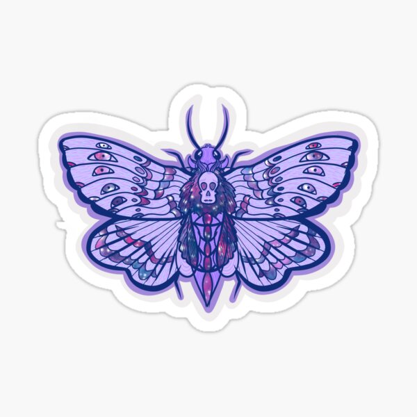 Mystical moth vinyl sticker – Jenny V Stickers