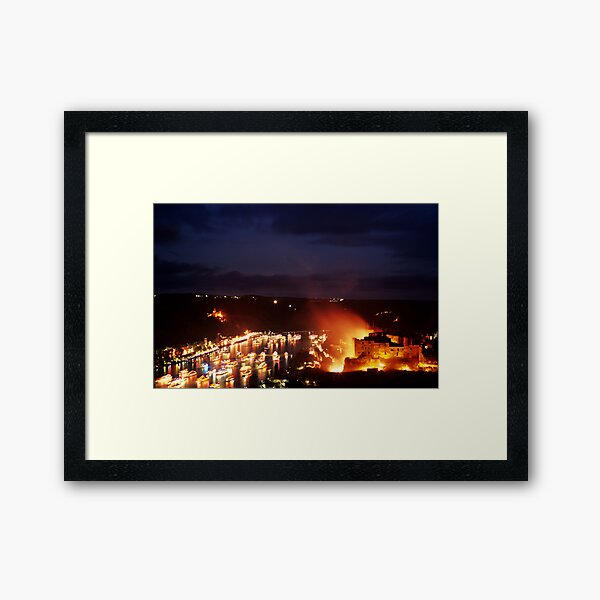 Rhine in Flames 1 Framed Art Print