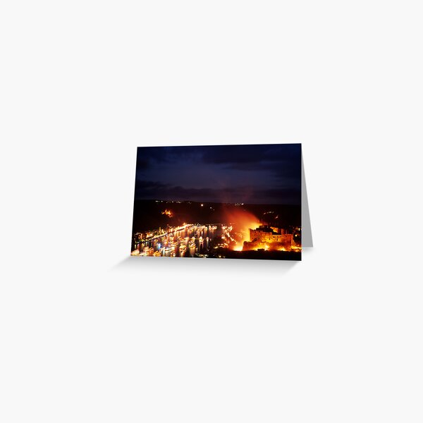 Rhine in Flames 1 Greeting Card