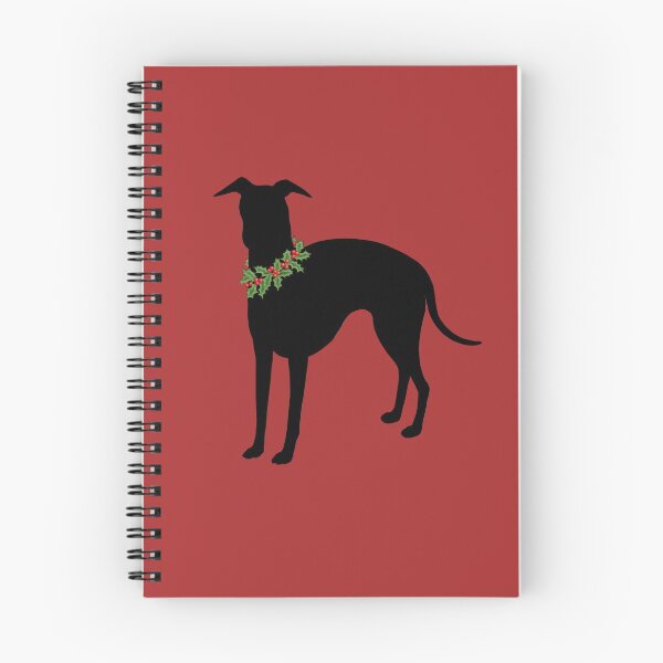 Item preview, Italian Greyhound with festive holly collar Holiday design 2 designed and sold by StephJChild.