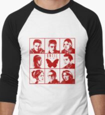 until dawn characters - red Men's Baseball ¾ T-Shirt
