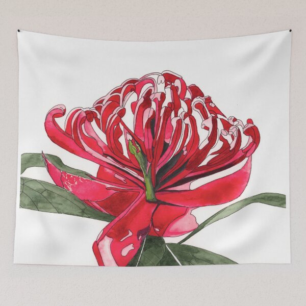 Item preview, Waratah flower red Australian Flora designed and sold by blueidesign.