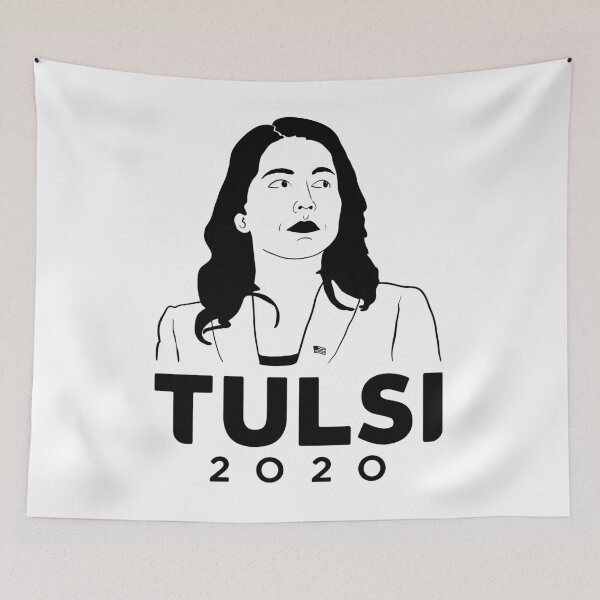 Item preview, Tulsi Gabbard (for President 2020) Portrait Illustration designed and sold by countercolour.