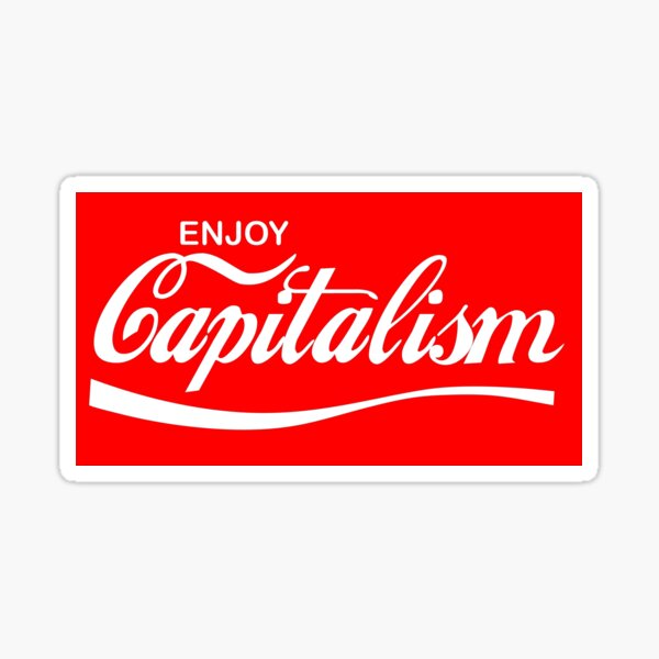 Coke Coca-Cola Parody Vinyl Sticker Free Market Funny Decal Capitalism 