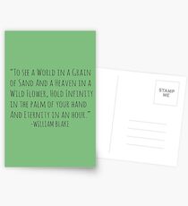 To see a world in a grain of sand.. Postcards