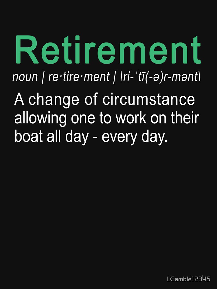 Funny Retirement and Fishing in my Boat Definition Gift' Sticker