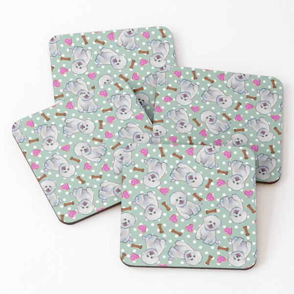 Item preview, Fun Bichon Frise Pattern designed and sold by RobertPhelpsArt.