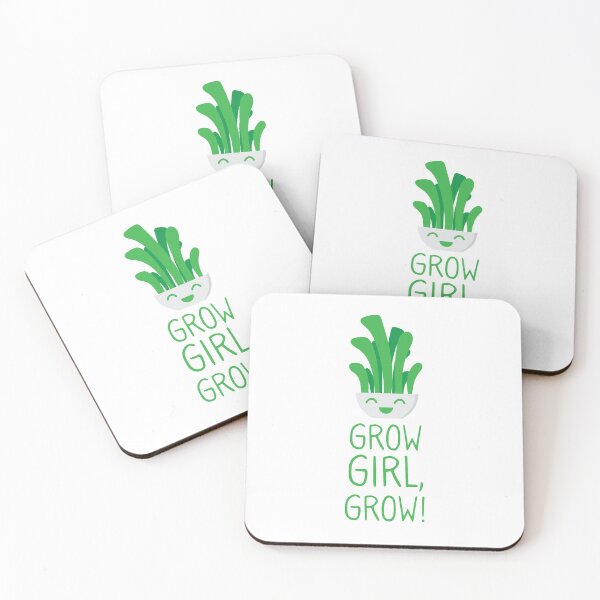 Item preview, Motivational Grow Girl, Grow! Funny Pun Plant Design designed and sold by StudioUnrefined.
