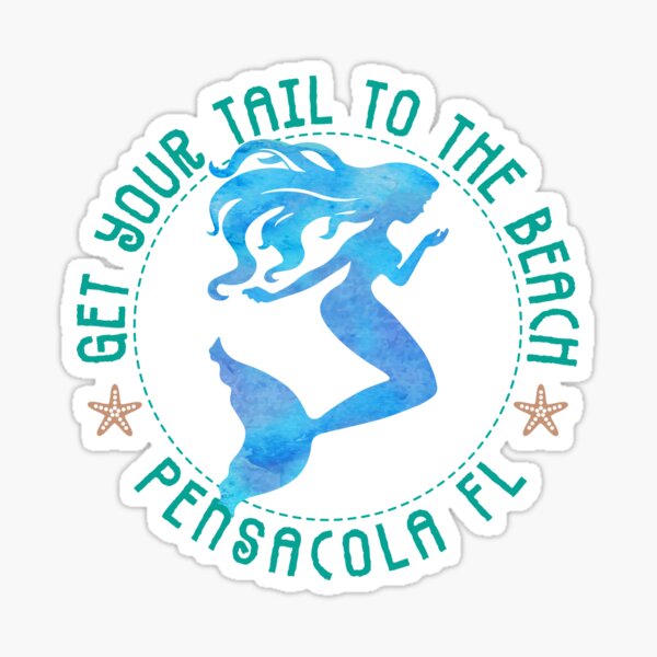 Item preview, Pensacola Florida Funny Mermaid designed and sold by Futurebeachbum.
