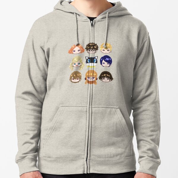 Persona 5 Main Characters Zipped Hoodie