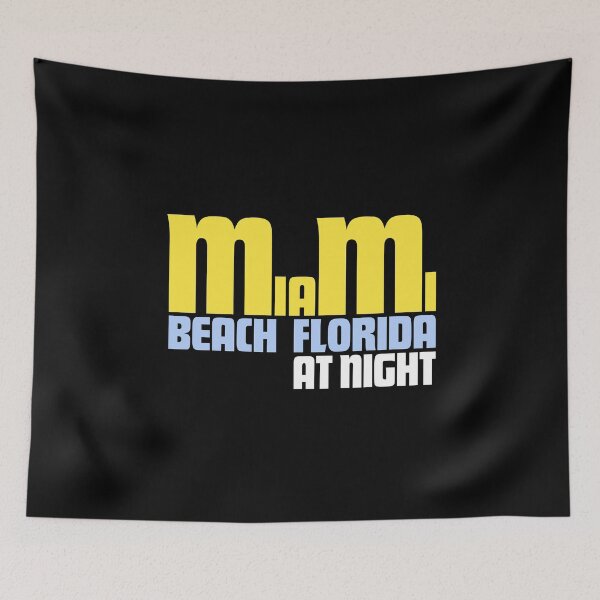Item preview, Miami Beach Florida at night Souvenir Art Deco Architect Typography designed and sold by peter2art.
