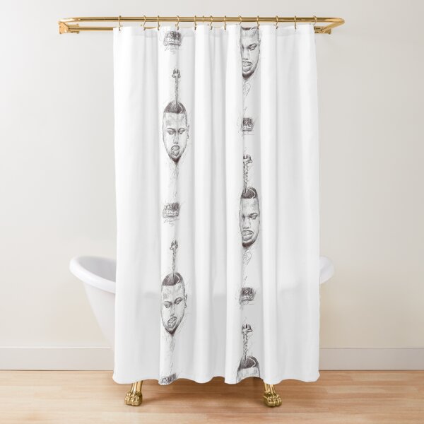 Screw Head Shower Curtain