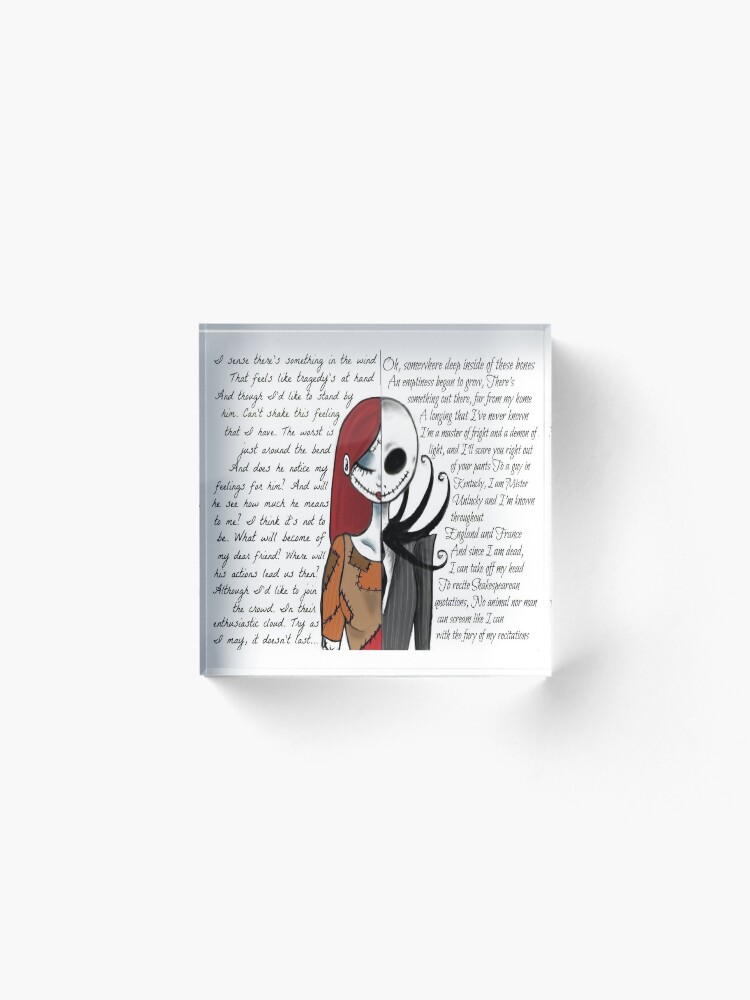 Alternate view of Nightmare Before Christmas Acrylic Block