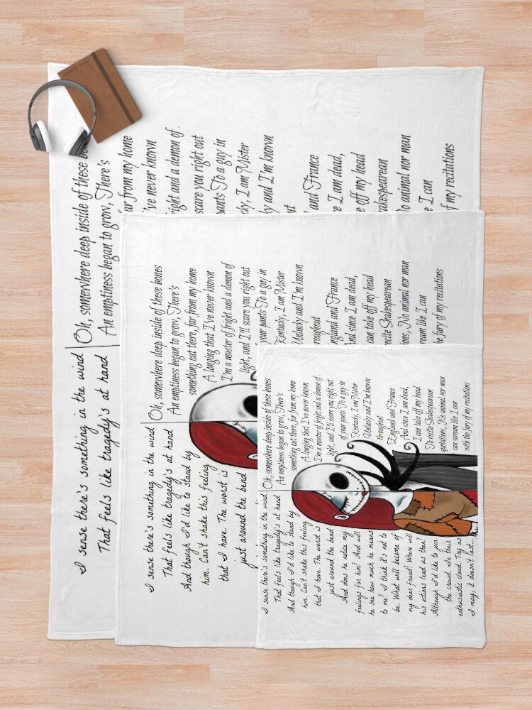 Alternate view of Nightmare Before Christmas Throw Blanket