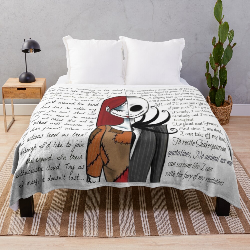 Nightmare Before Christmas Throw Blanket