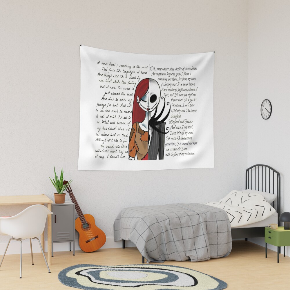 Nightmare before best sale christmas wall tapestry