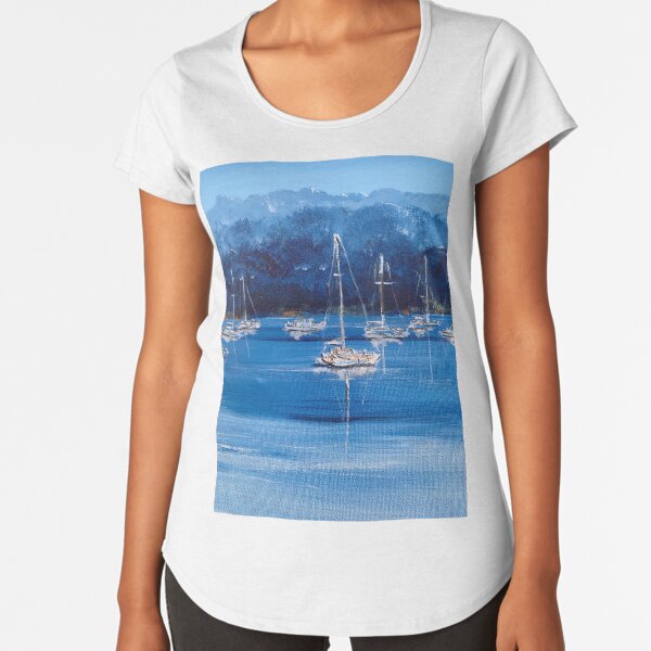 Resting at the blue bay Premium Scoop T-Shirt