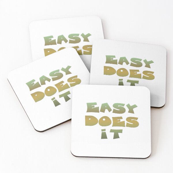 Item preview, Easy Does It Slogan Quote designed and sold by lovemyrecovery.