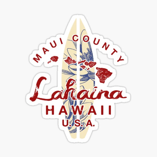 Item preview, MAUI Hawaii Lahaina Hawaiian Islands Vintage designed and sold by IronEcho.
