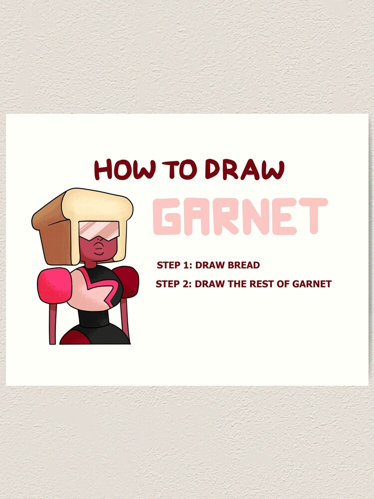 how to draw a garnet