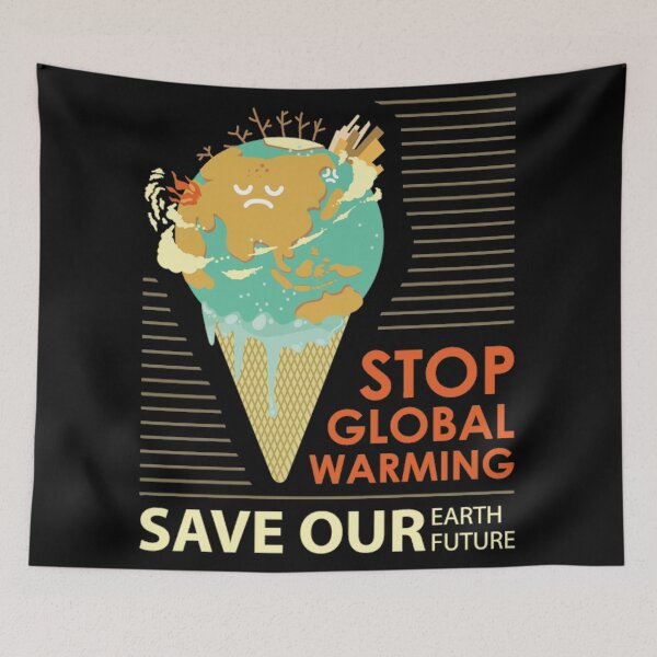 Item preview, Global Warming Melting Earth Ice Cream  designed and sold by OlympusMons.