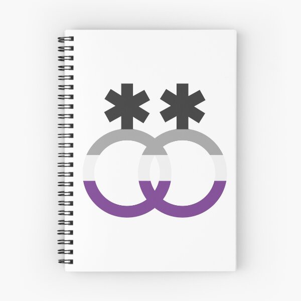 Item preview, nblnb & ace, interlocking symbols with asexual flag designed and sold by Skyler Orion X.