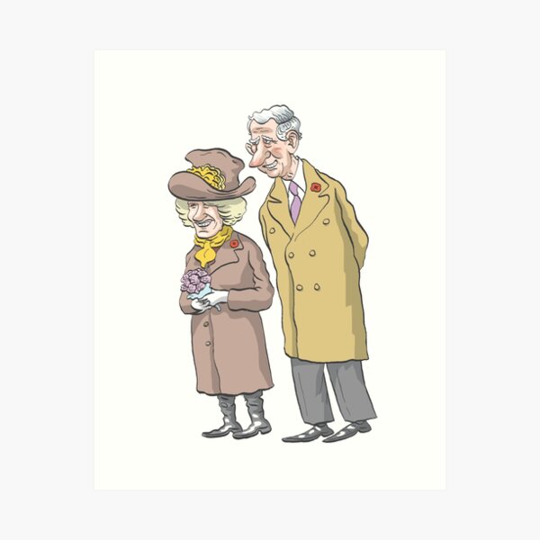 Royals, Charles and Camilla Art Print