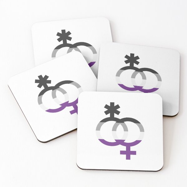 Item preview, nblw/wlnb & ace, interlocking symbols with asexual flag designed and sold by Skyler Orion X.