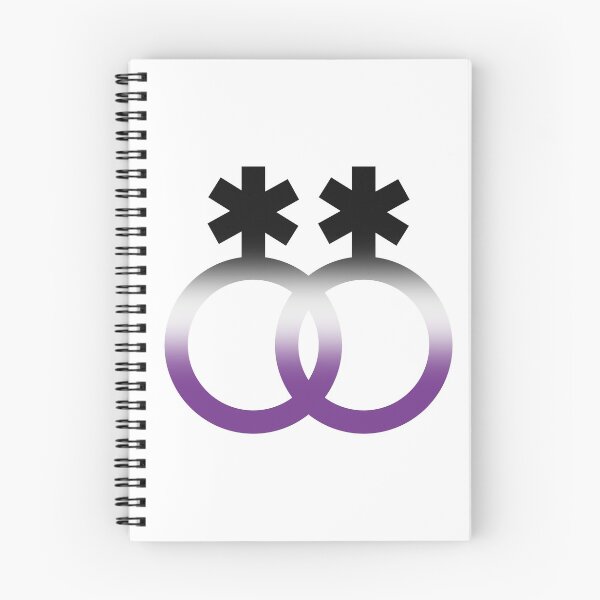 Item preview, nblnb & ace, interlocking symbols with asexual gradient designed and sold by Skyler Orion X.