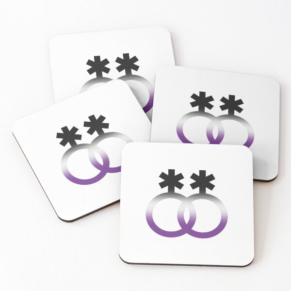 Item preview, nblnb & ace, interlocking symbols with asexual gradient designed and sold by Skyler Orion X.