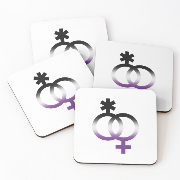 Item preview, nblw/wlnb & ace, interlocking symbols with asexual gradient designed and sold by Skyler Orion X.