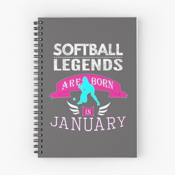 Item preview, Softball legends are born in January designed and sold by LGamble12345.
