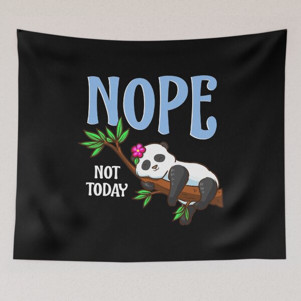 Item preview, Cute & Funny Nope Not Today Lazy Napping Panda designed and sold by perfectpresents.