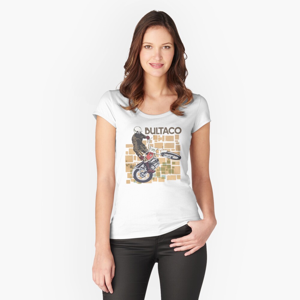 Item preview, Fitted Scoop T-Shirt designed and sold by MaverickMoto.