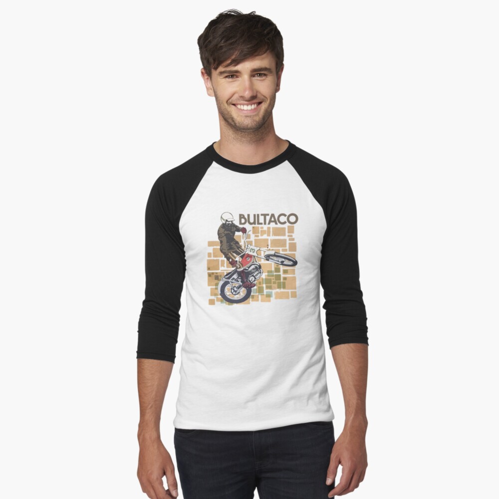 Item preview, Baseball ¾ Sleeve T-Shirt designed and sold by MaverickMoto.