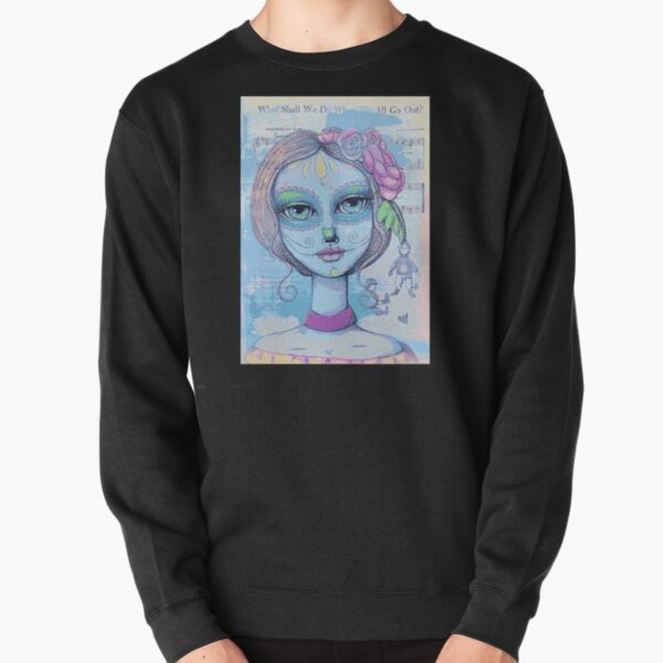 Sugar Skull Girl 2 of 3 Pullover Sweatshirt