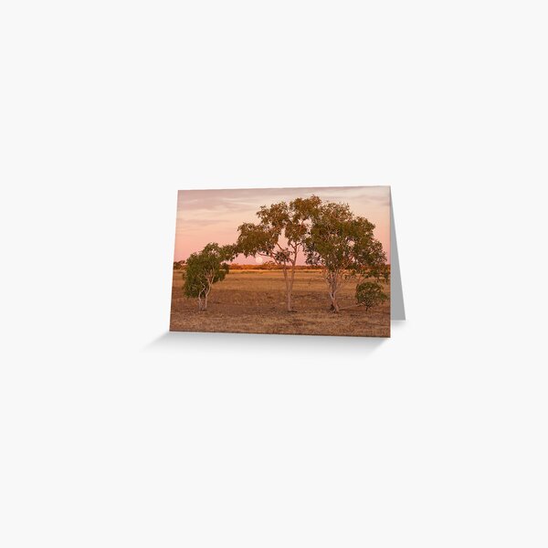 Outback Moonrise - Western Queensland Greeting Card