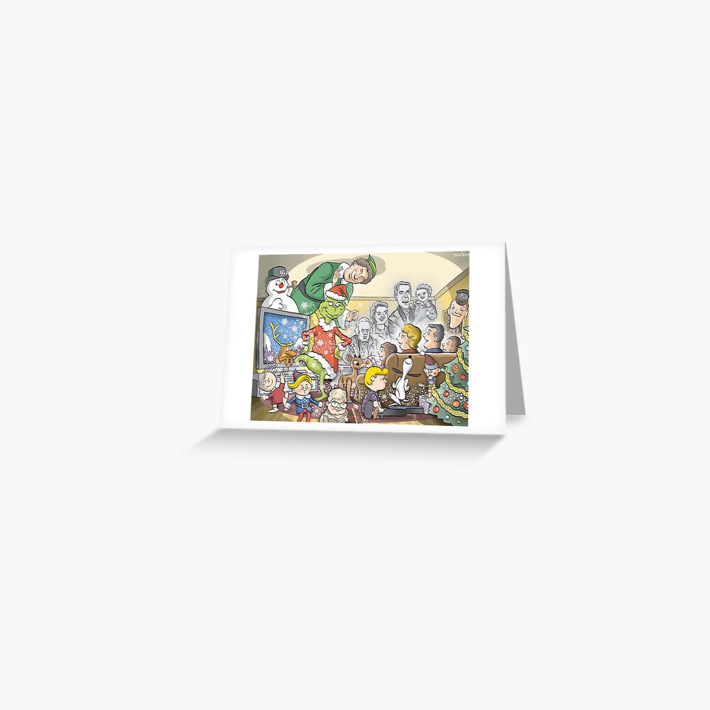 Christmas Classic characters Greeting Card